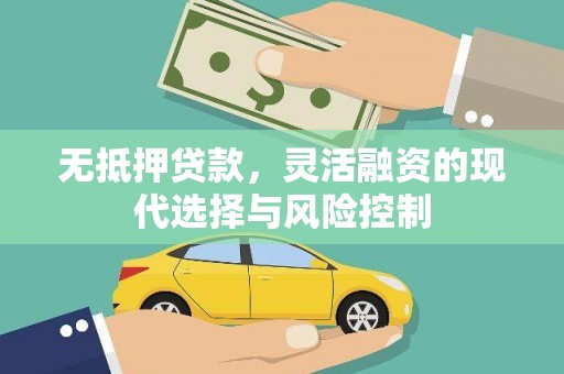 杉林无抵押贷款，灵活融资的现代选择与风险控制