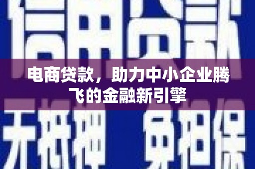 杉林电商贷款，助力中小企业腾飞的金融新引擎