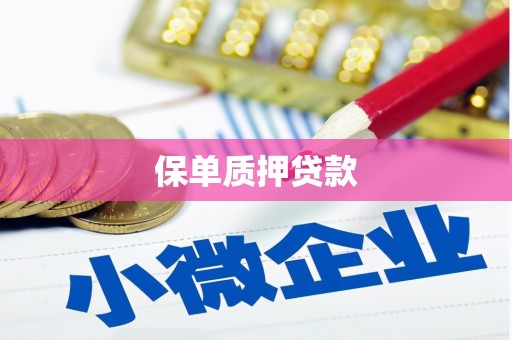杉林保单质押贷款