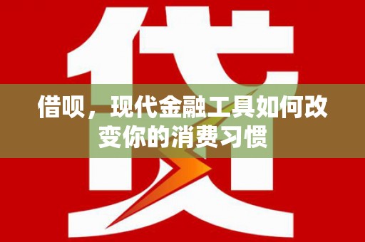 杉林借呗，现代金融工具如何改变你的消费习惯