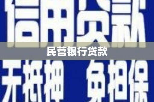 杉林民营银行贷款