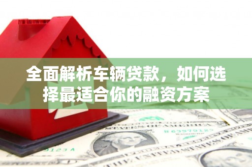 杉林全面解析车辆贷款，如何选择最适合你的融资方案